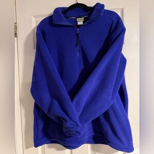 L.L. Bean Women's Blue Zip-Up Sweater